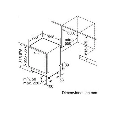 Máquina de Lavar Loiça Encastrável Siemens SN97YX01CE | 14 talheres | 60 cm | B | Madeira - Image 2
