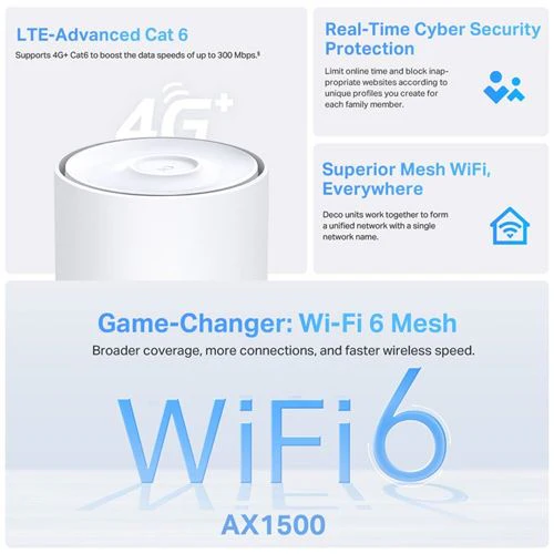 Sistema Mesh TP-Link Deco X10 AX1500 Wi-Fi 6 Dual-Band - 1uni - Image 2