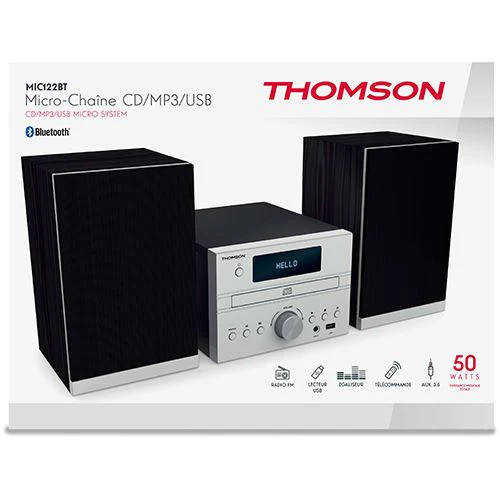 Sistema Micro Bluetooth Thomson MIC122BT - Prateado - Image 8