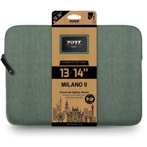Sleeve para Portátil 13" /14" Port Designs Milano II - Verde Olive - Image 4