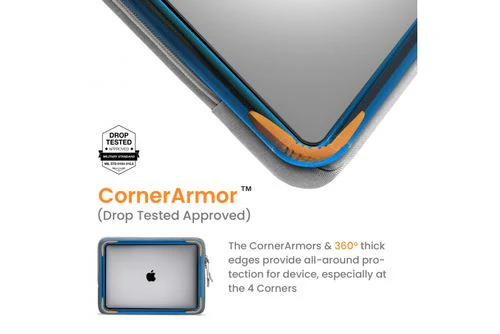 Sleeve TomToc A13 com  Pouch 14" - Cinza - Image 3