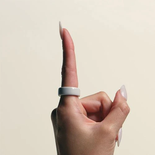 Smart Ring Oura Ring 4 Ceramic - Cloud - Tamanho 7 - Image 10