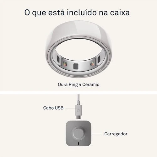 Smart Ring Oura Ring 4 Ceramic - Cloud - Tamanho 7 - Image 4