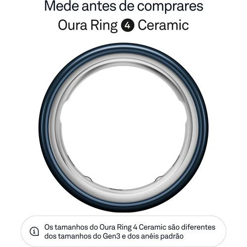 Smart Ring Oura Ring 4 Ceramic - Midnight- Tamanho 14 - Image 2