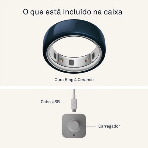 Smart Ring Oura Ring 4 Ceramic - Midnight- Tamanho 5 - Image 4