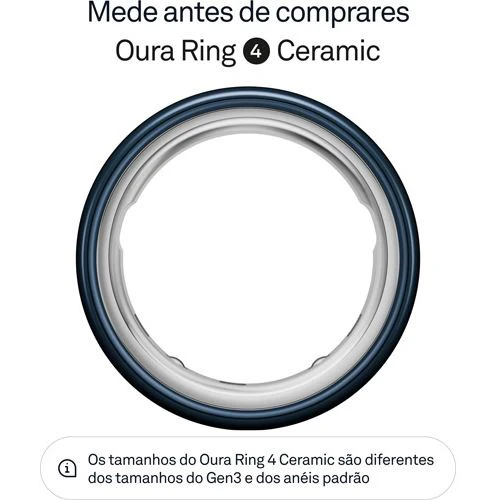 Smart Ring Oura Ring 4 Ceramic - Midnight- Tamanho 6 - Image 2