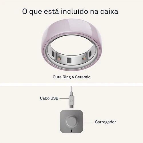 Smart Ring Oura Ring 4 Ceramic - Petal - Tamanho 10 - Image 4