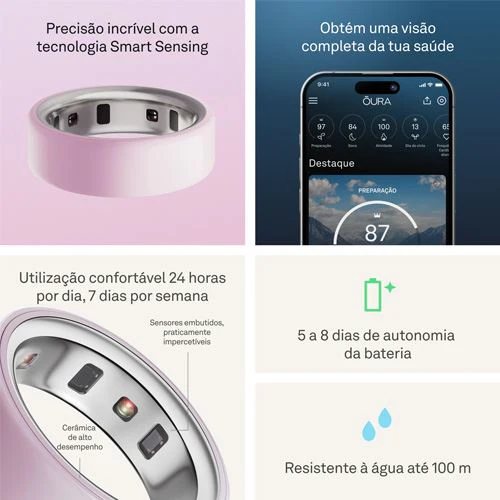 Smart Ring Oura Ring 4 Ceramic - Petal - Tamanho 10 - Image 6