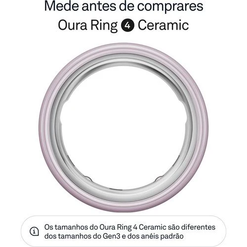 Smart Ring Oura Ring 4 Ceramic - Petal - Tamanho 11 - Image 2