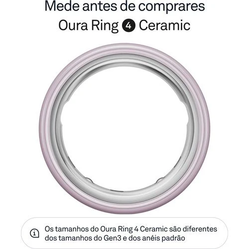 Smart Ring Oura Ring 4 Ceramic - Petal - Tamanho 6 - Image 2