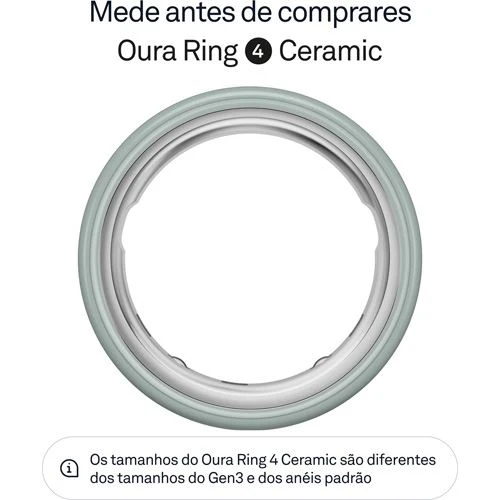 Smart Ring Oura Ring 4 Ceramic - Tide - Tamanho 4 - Image 2