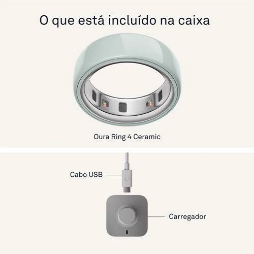 Smart Ring Oura Ring 4 Ceramic - Tide - Tamanho 7 - Image 4