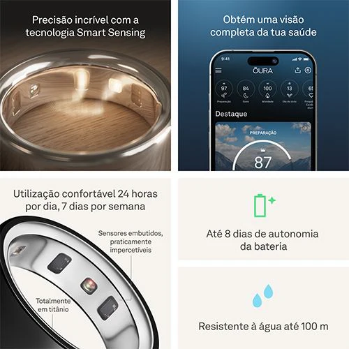 Smart Ring Oura Ring4 - Black - Tamanho 13 - Image 6