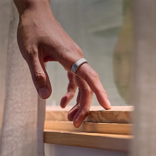Smart Ring Oura Ring4 - Brushed Silver - Tamanho 7 - Image 11
