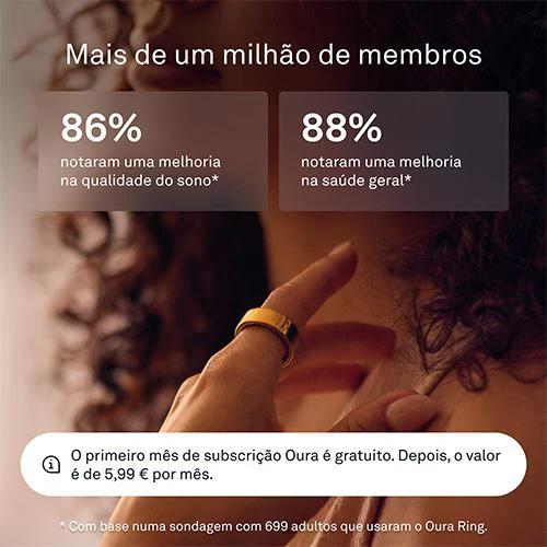 Smart Ring Oura Ring4 - Gold - Tamanho 4 - Image 9