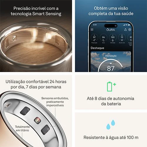 Smart Ring Oura Ring4 - Rose Gold - Tamanho 6 - Image 7