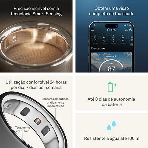 Smart Ring Oura Ring4 - Stealth - Tamanho 5 - Image 7