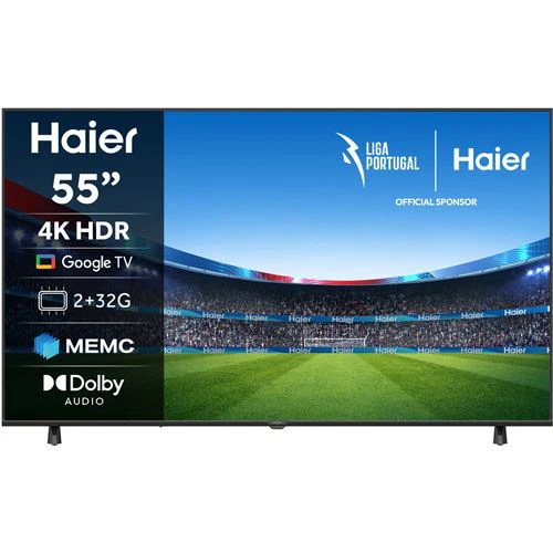 Smart TV Haier 55" LED UHD 4K H55K85FUX Google TV - 140cm