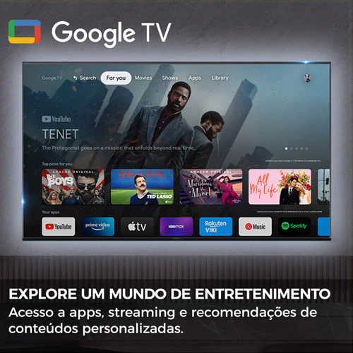 Smart TV Haier 65" Mini-LED UHD 4K H65M80FUX Google TV - 165cm - Image 5