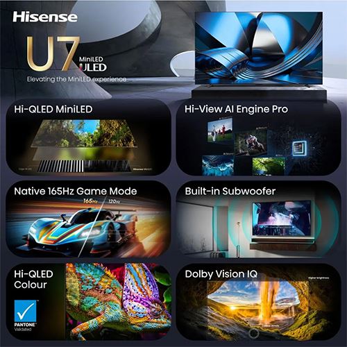 Smart TV Hisense 100" Mini-LED UHD 4K 100U7SE - 254 cm - Image 3