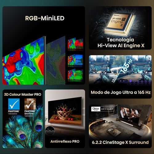 Smart TV Hisense 100" RGB Mini-LED UHD 4K 100UXQ - 252cm - Image 3