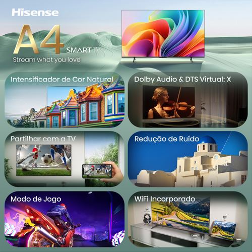 Smart TV Hisense 32" LED HD 32A4S - 81cm - Image 3