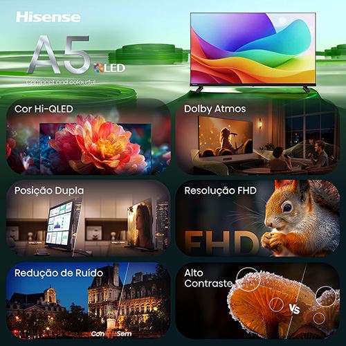 Smart TV Hisense 40" Hi QLED Full HD 40A5S - 101 cm - Image 3