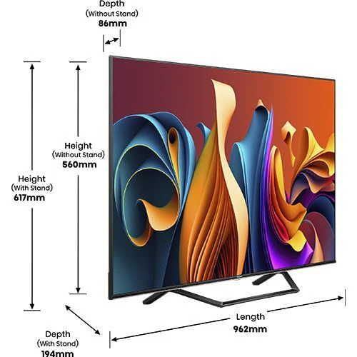 Smart TV Hisense 43" QLED UHD 4K 43E7Nq - 109cm - Outlet - Grade A - Image 9