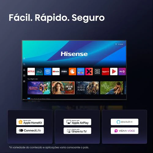 Smart TV Hisense 43" QLED UHD 4K 43E7Q PRO - 109cm - Image 9