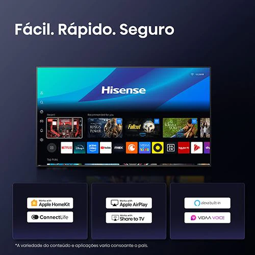 Smart TV Hisense 50" QLED UHD 4K 50A7Q - 127cm - Image 9