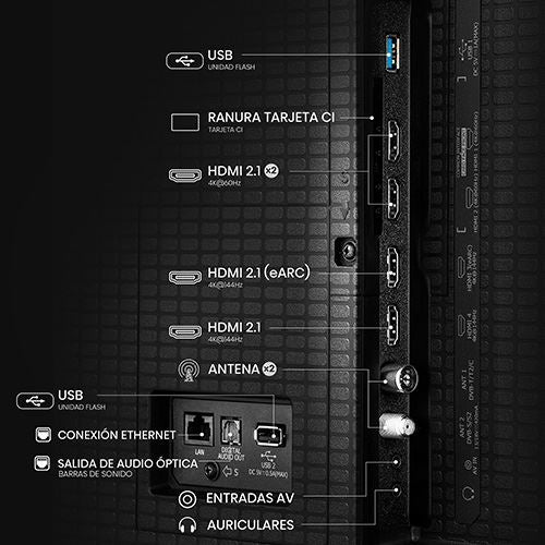 Smart TV Hisense 55" Mini-LED 4K 55U7Q - 140 cm - Image 11