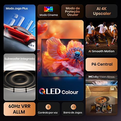 Smart TV Hisense 55" QLED UHD 4K 55A7Q - 140cm - Outlet - Grade A - Image 3