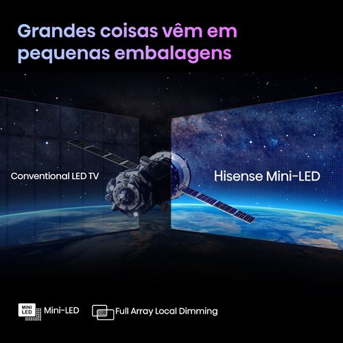 Smart TV Hisense 75" Mini LED UHD 4K 75U7KQ - 189cm - Image 13