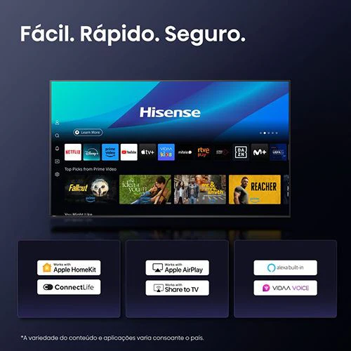 Smart TV Hisense 85" LED UHD 4K 85A6Q - 216cm - Image 9