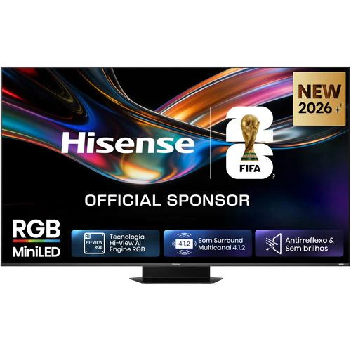 Smart TV Hisense 85" RGB Mini-LED UHD 4K 85UR9S - 216 cm
