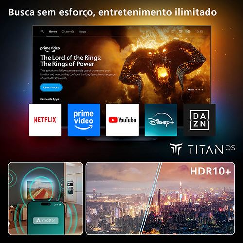 Smart TV Philips Ambilight 43" LED UHD 4K 43PUS8010/12 - 109cm - Image 6