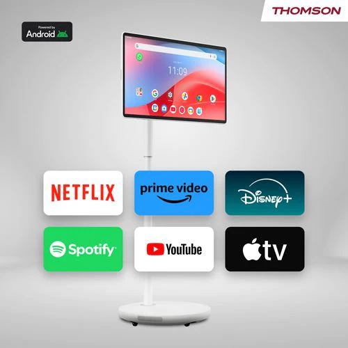 Smart TV Portátil com Bateria Thomson Go Plus Pro 27FE7M45 LCD Touch 27" Full HD Android - 69cm - Image 4