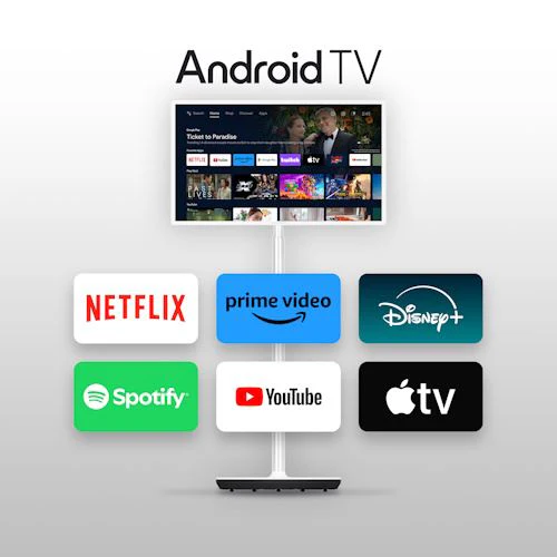 Smart TV Portátil com Bateria Thomson Go TV 32HA4M44 LCD 32" HD Android - 81cm - Image 8