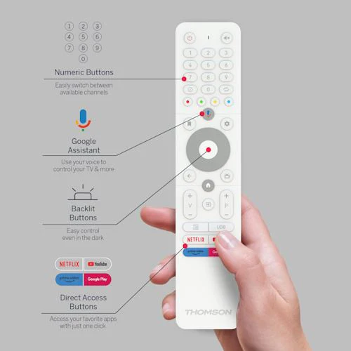 Smart TV Portátil com Bateria Thomson Go TV 32HA4M44 LCD 32" HD Android - 81cm - Image 9
