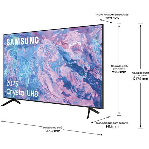 Smart TV Samsung 75" LED UHD 4K 75Cu7105 190cm - Outlet - Grade B - Image 2
