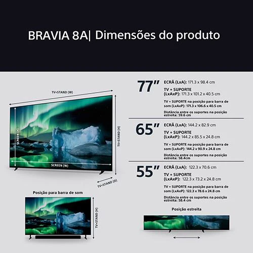 Smart TV Sony 65" BRAVIA 8A OLED UHD 4K K-65XR8A Google TV - 165cm - Image 19