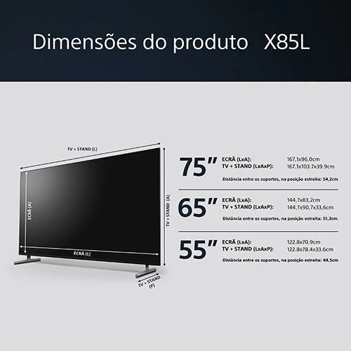 Smart TV Sony 65" LED UHD 4K 65X85L 165cm - Outlet - Grade A - Image 2