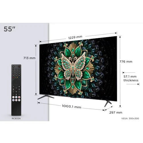 Smart TV Tcl 55C6K Mini-LED 55" UHD 4K Google TV - 140cm - Outlet - Grade A - Image 2
