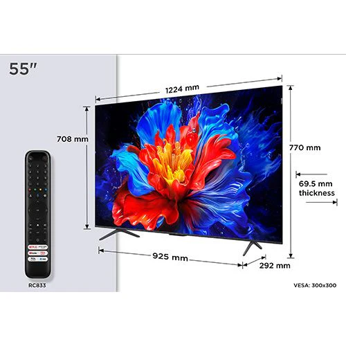 Smart TV TCL 55P8K QLED 55" UHD 4K Google TV - 140cm - Image 9