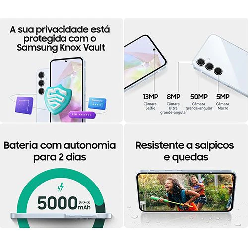 Smartphone Samsung Galaxy A35 5G - 128 GB - Lilás - Image 6