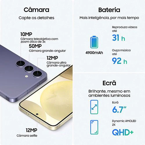 Samsung Galaxy S24 Plus 512GB - Amarelo Âmbar - Image 4