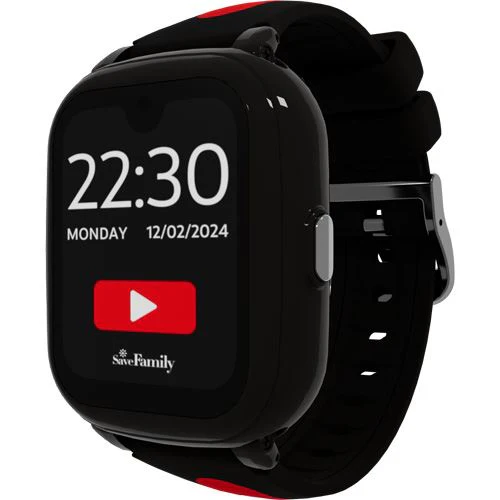 Smartwatch 4G para Criança Savefamily Iconic Plus 2 - Streamer (Preto + Vermelho) - Image 2