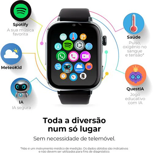 Smartwatch 4G para Criança Savefamily Savewatch Plus 2 - Silver / Black is Black - Image 10