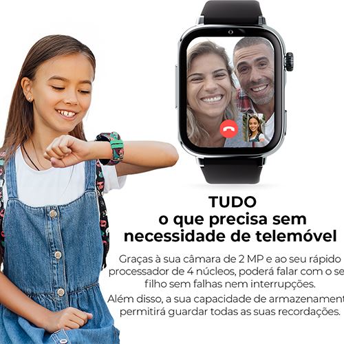 Smartwatch 4G para Criança Savefamily Savewatch Plus 2 - Silver / Black is Black - Image 9