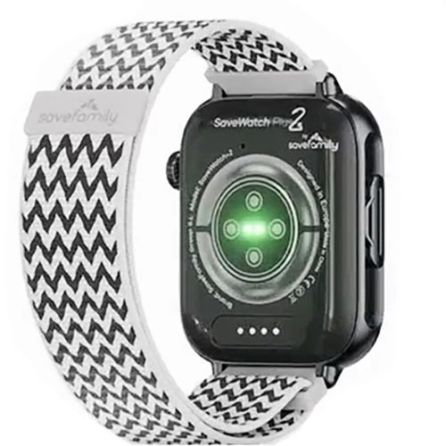 Smartwatch 4G para Criança Savefamily Savewatch Plus 2 - Silver Black/ Zigzag (Preto e Branco) - Image 4